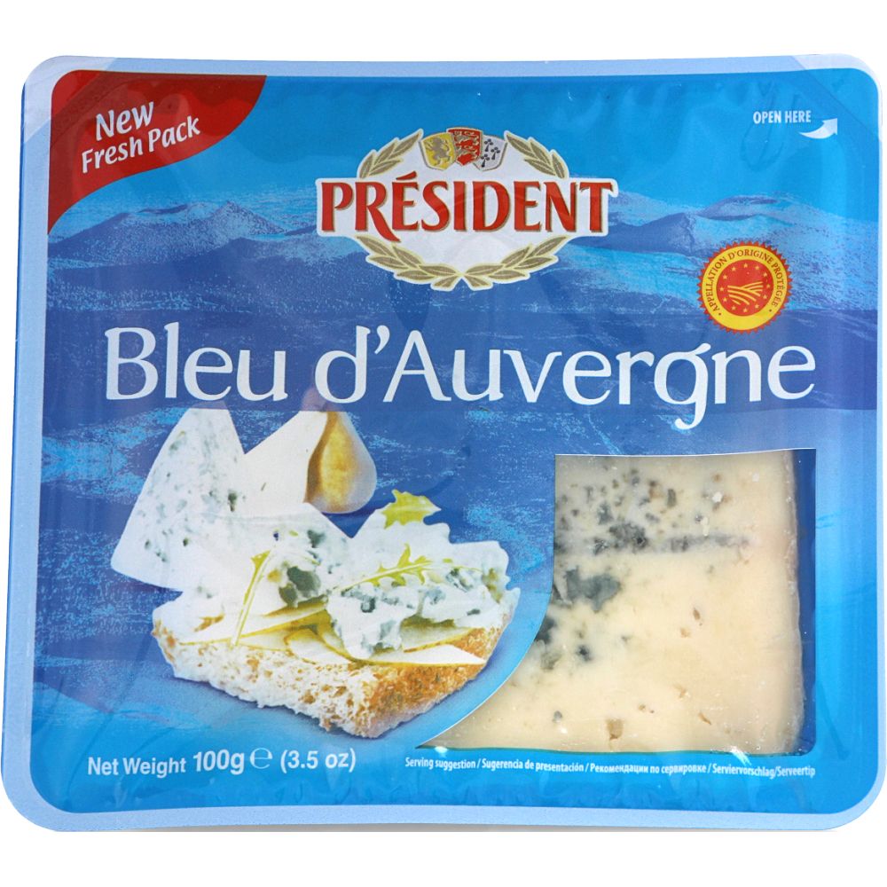  - President Blue d`Auvergne Cheese 100g (1)