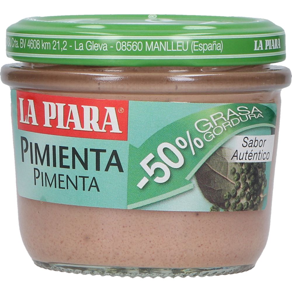  - La Piara Paté Green Pepper Pâté -50% Fat 100g (1)