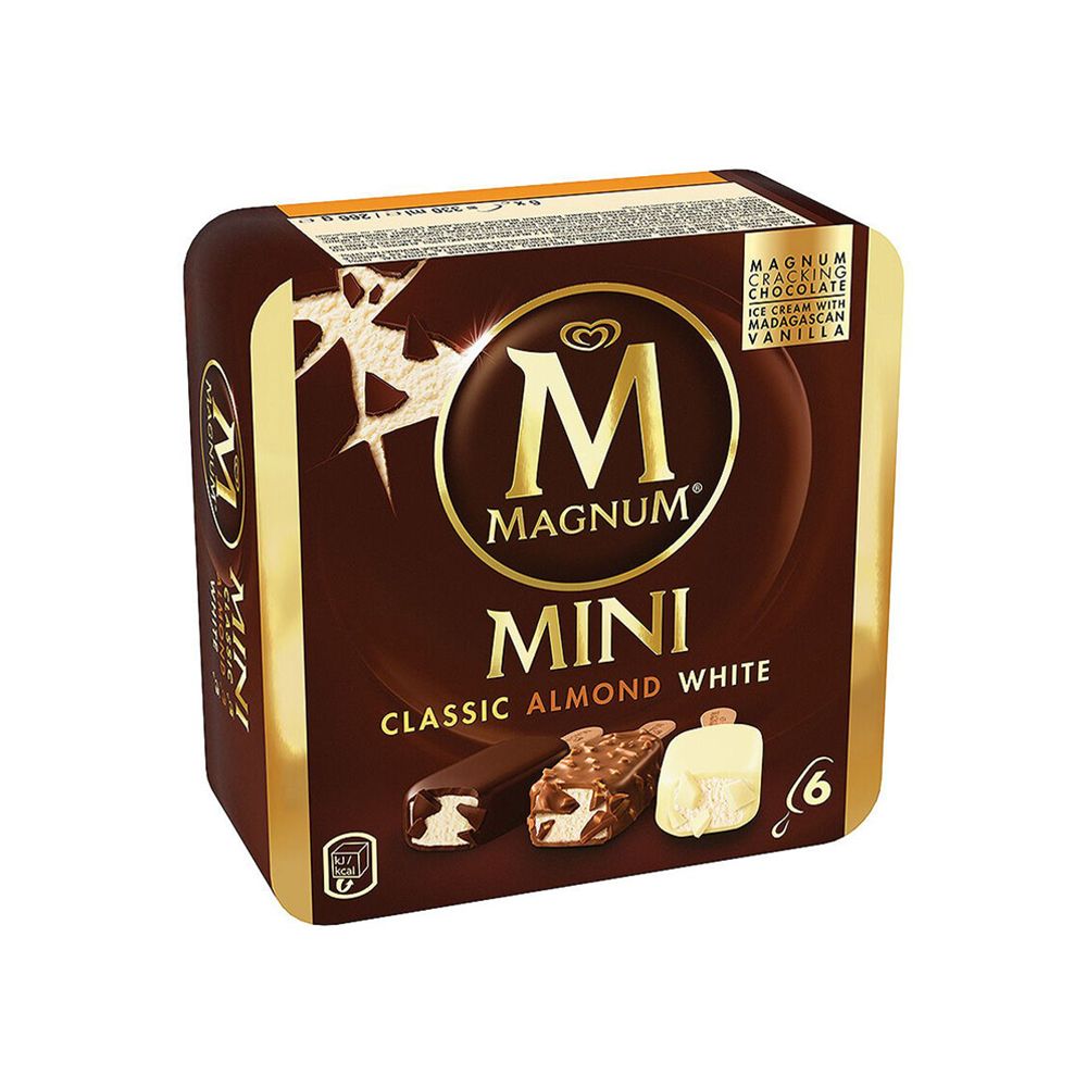  - Magnum 3 Chocolates Ice Cream 6un=300g