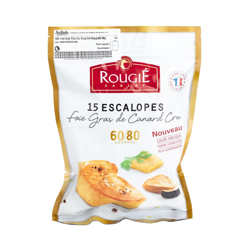 🇨🇦 15 Prestige Foie Gras Slices by Rougié (Frozen) ❄️, ~ 2 lbs