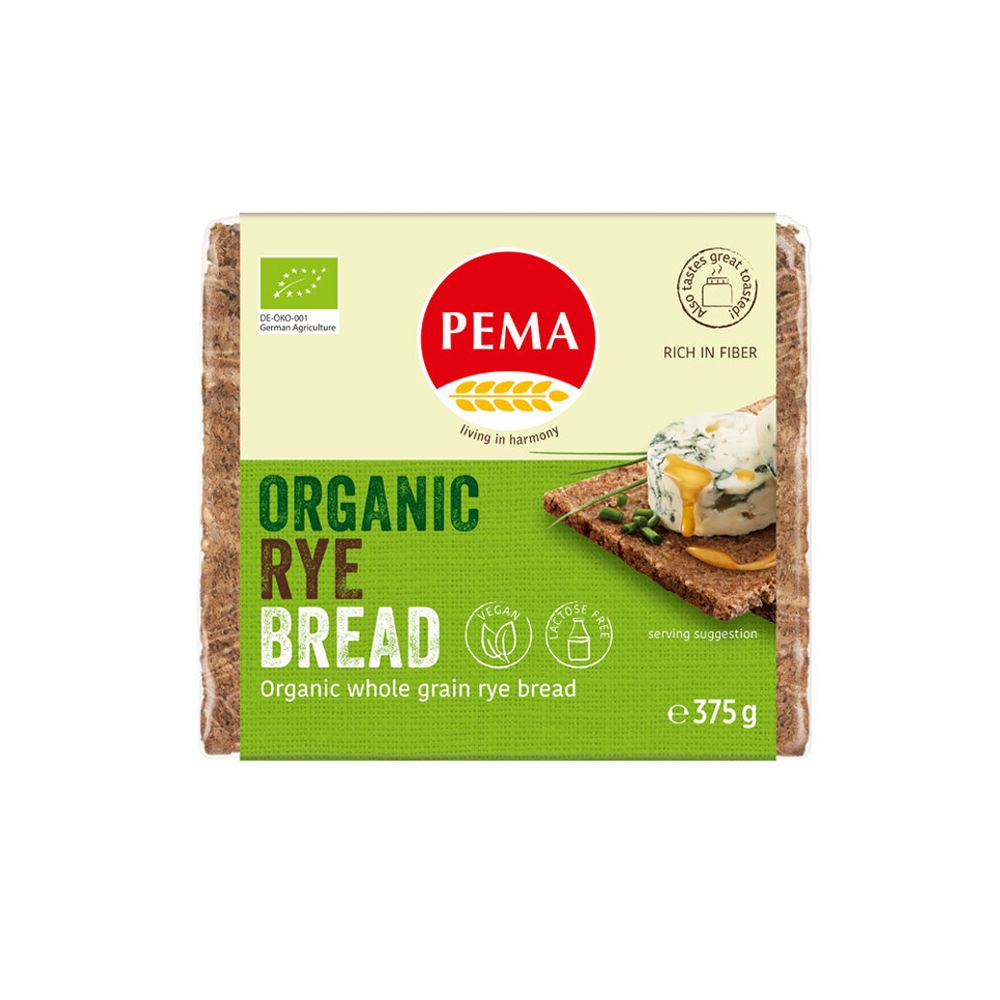  - Pema Organic Wholemeal German Rye Bread 500g (1)