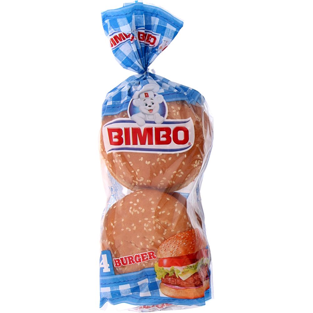  - Bimbo Burger Buns w/ Sesame 4un=220g
