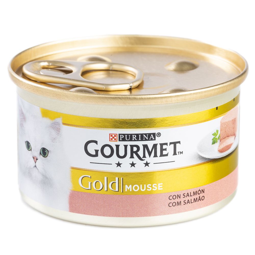  - Gourmet Gold Salmon Mousse Cat Food 85g (1)