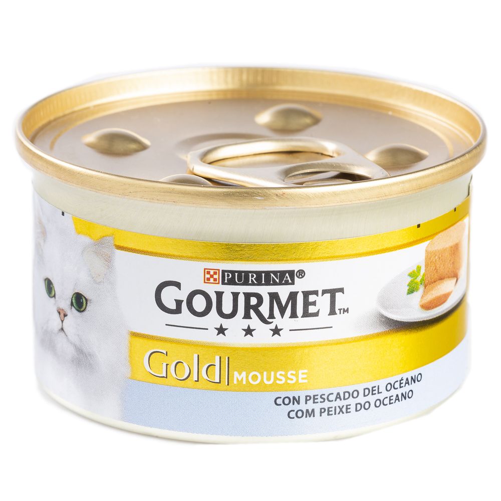  - Gourmet Gold Peixe do Oceano Mousse 85 g (1)