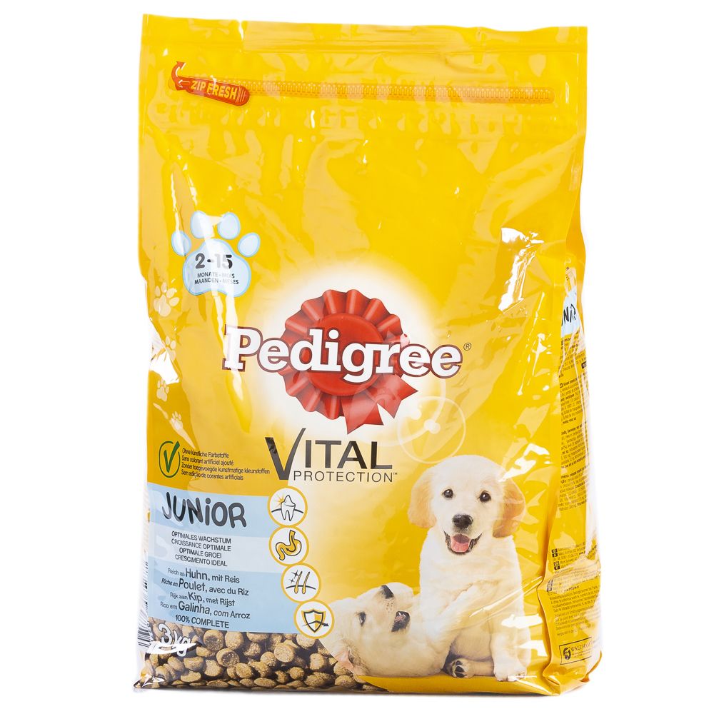 - Pedigree Junior Dry Dog Food Poultry / Rice 3 Kg