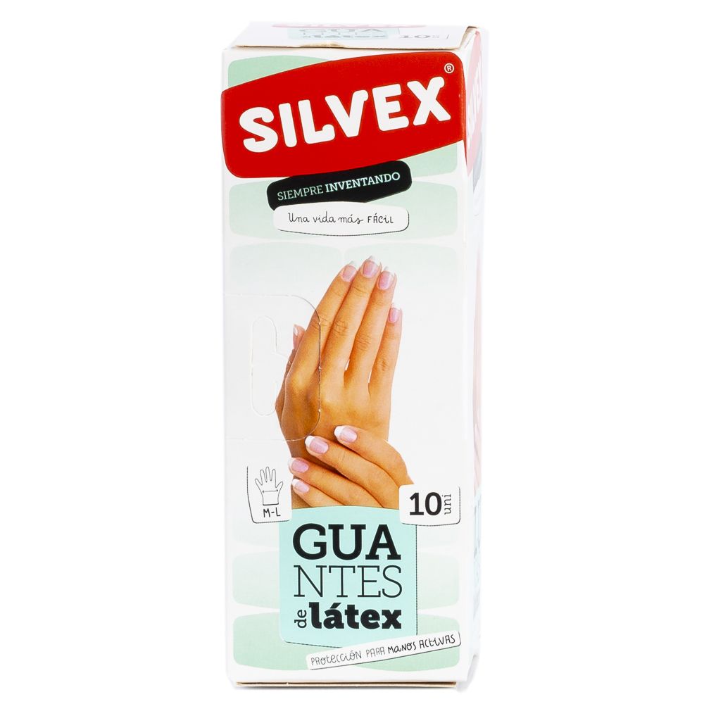  - Silvex Extra Thin M/L Rubber Gloves 10un (1)