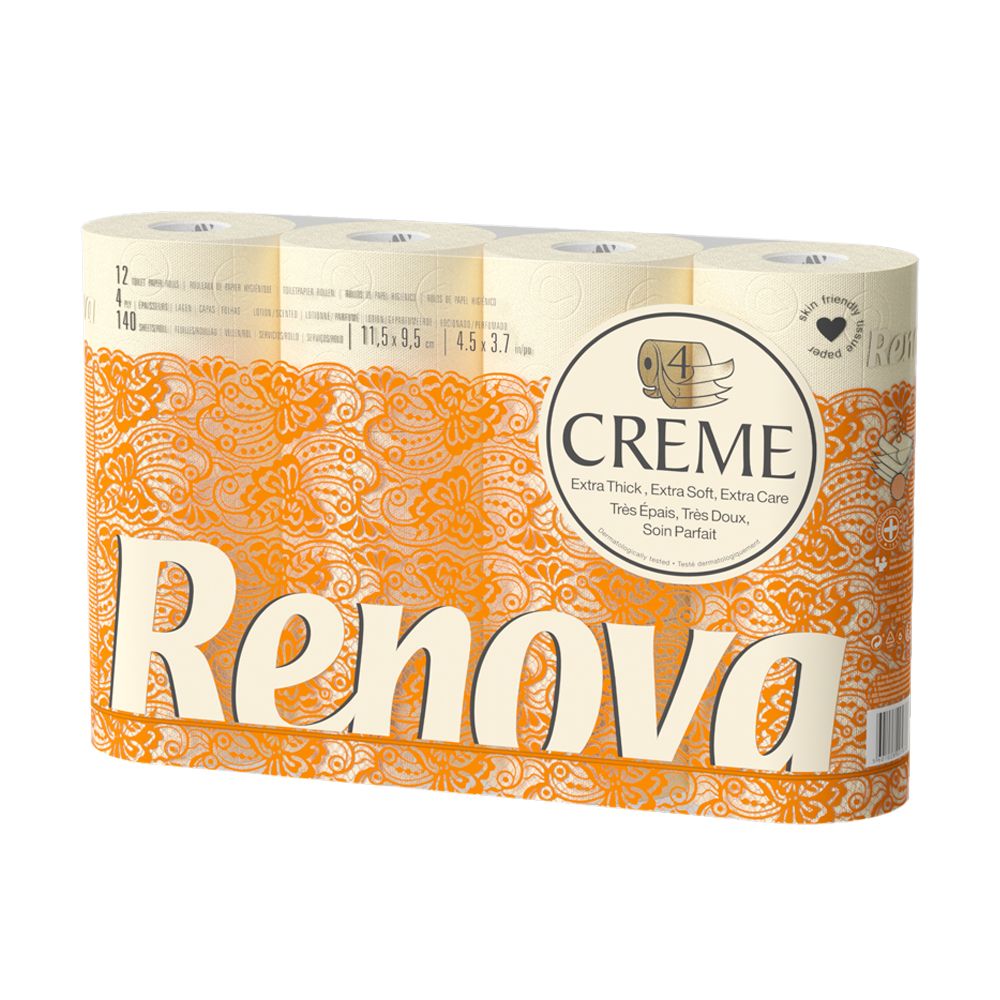  - Renova Cream Toilet Tissue 12 Rolls (1)