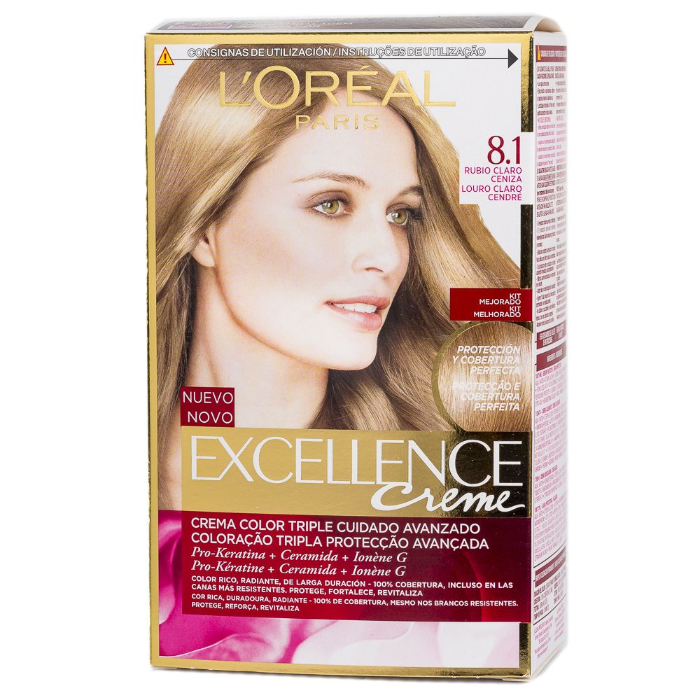  - Colorante L`Oréal Excellence Nº8.1 176 mL (1)
