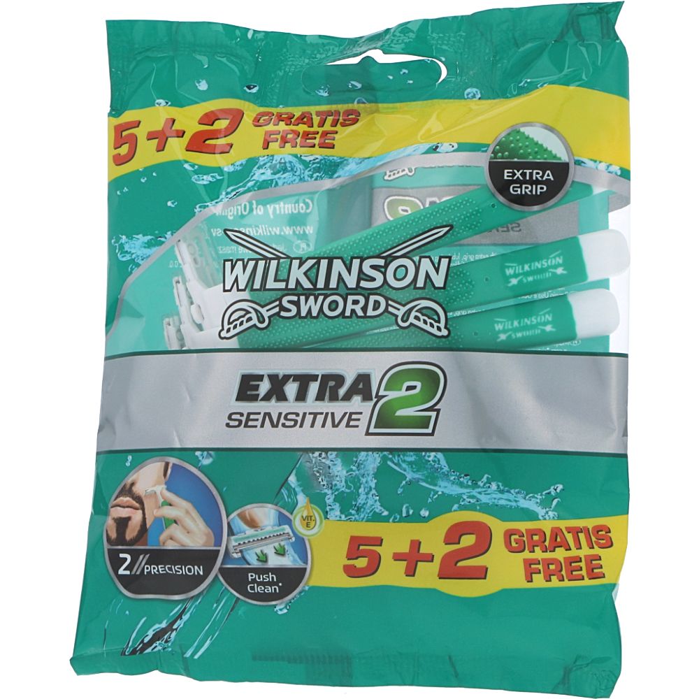  - Máquina Wilkinson Descartável Extra II Sensitive 5 un + Oferta (1)