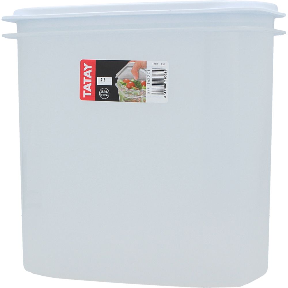  - Tatay Oval Food Container White 2L pc (1)