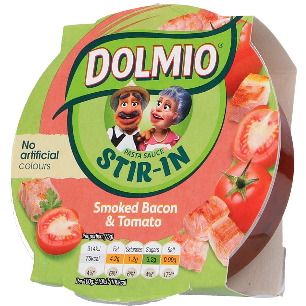  - Dolmio Smoked Bacon & Tomato Stir-In Sauce 150g (1)