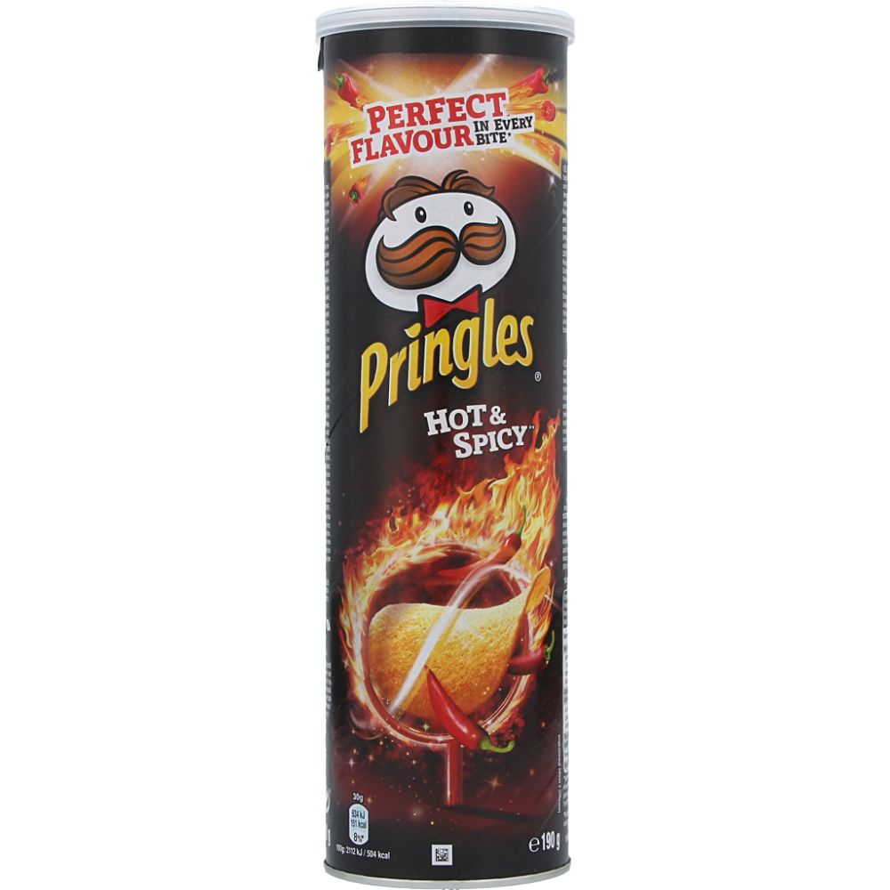  - Pringles Hot & Spicy Crisps 175g (1)