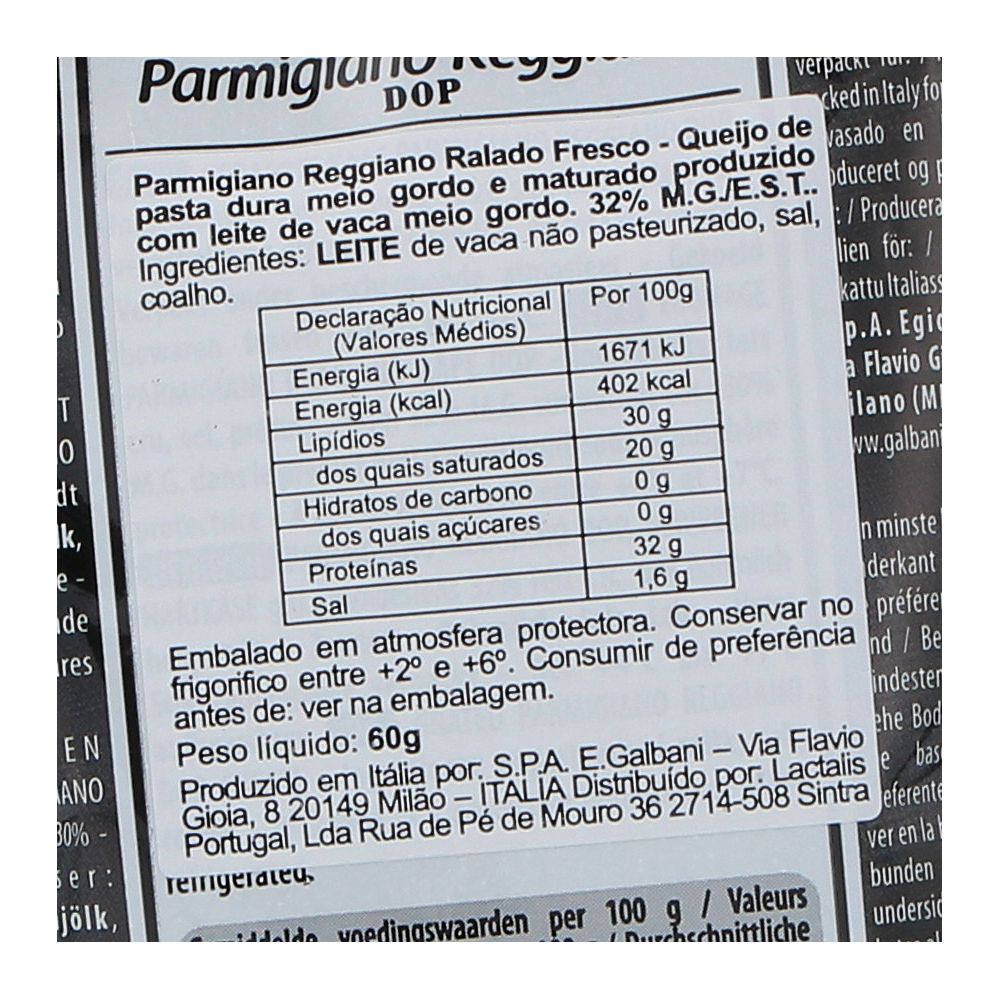  - Queijo Galbani Parmigiano Reggiano D.O.P. Ralado 60 g (2)