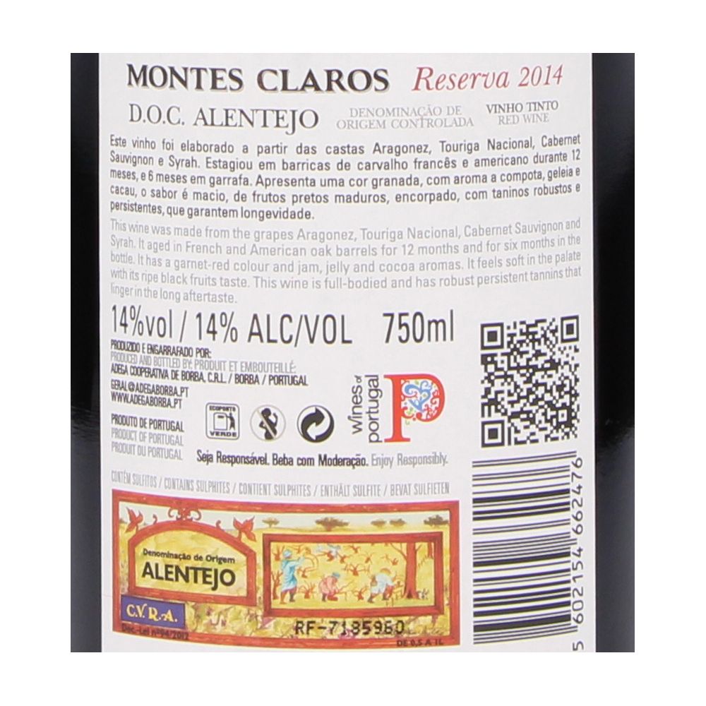  - Monte Claros Reserva Red Wine 75cl (2)