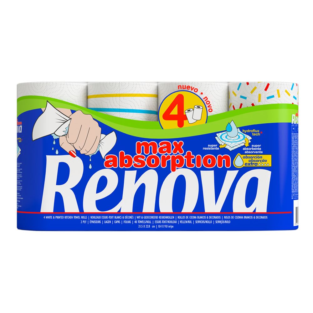  - Renova Maxi Absortion Kitchen Towels 4 Rolls (1)