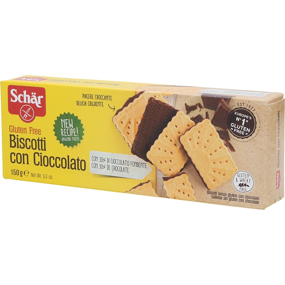 - Bolachas Schär Biscotti Chocolate s/ Glúten 150g (1)