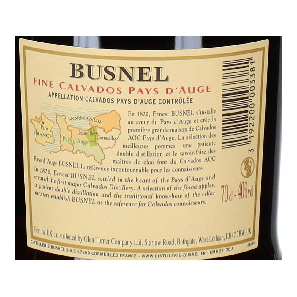  - Busnel Calvados Brandy 70cl (2)