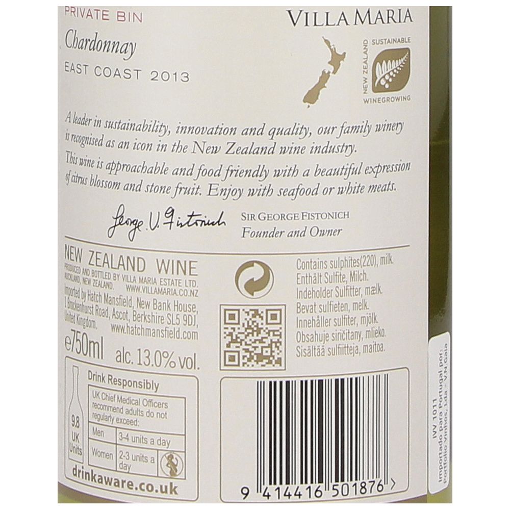  - Villa Maria Chardonnay White Wine 75cl (2)