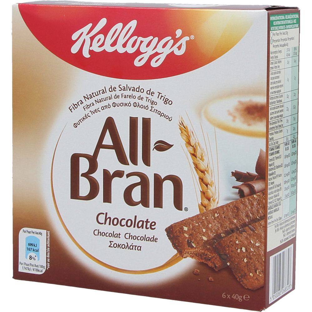  - Kellogg`s All-Bran Chocolate Cereal Bar 6 x 40 g (1)