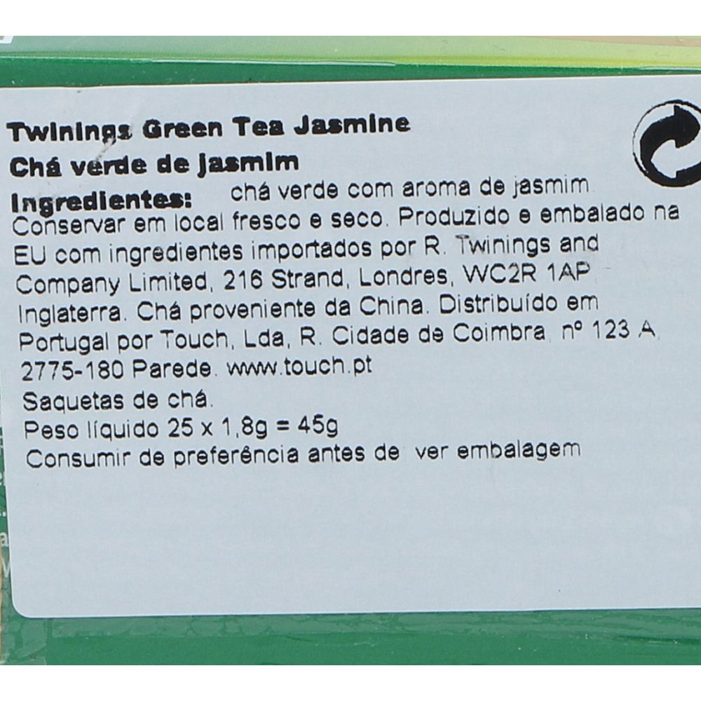  - Chá Twinings Verde Jasmine 25 Saquetas = 50 g (2)