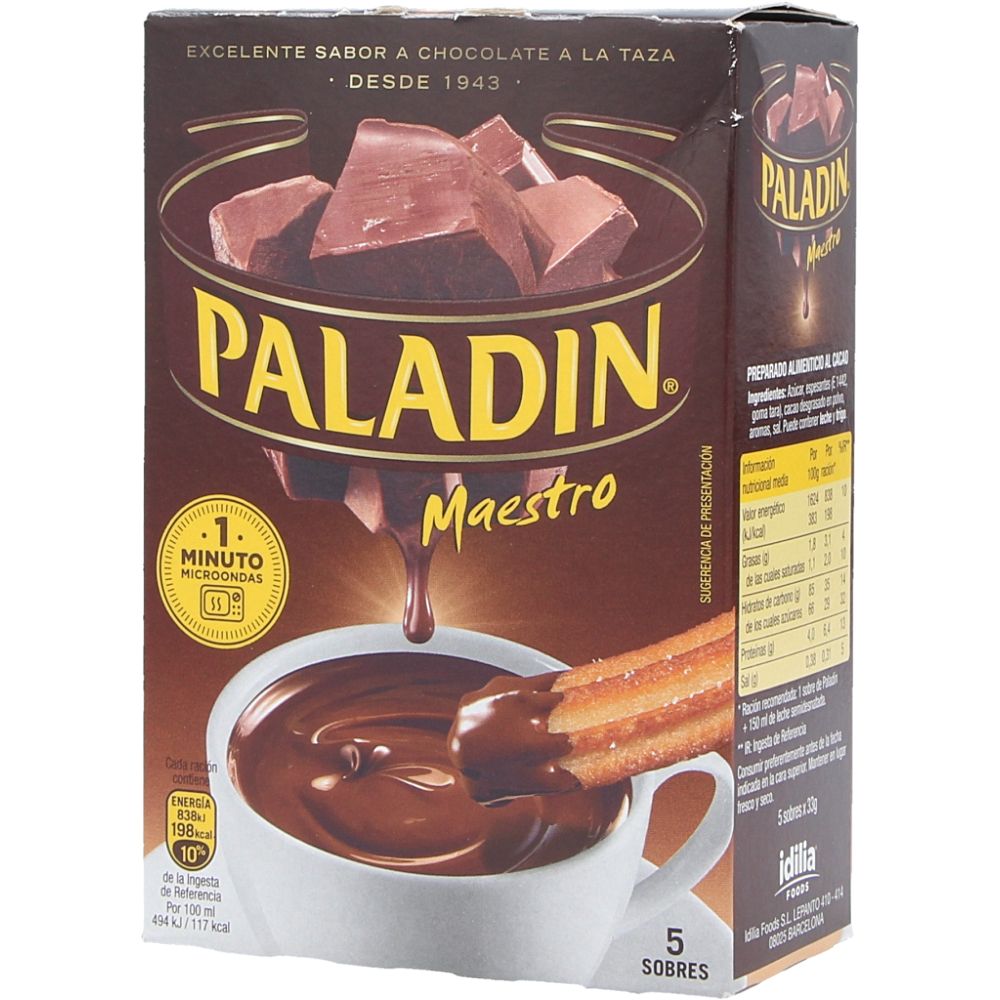  - Bebida Instantânea Paladin Chocolate 5 un = 165g (1)