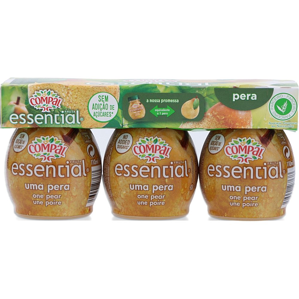  - Compal Essencial Pear Fruit Puree 3 x 110 mL (1)