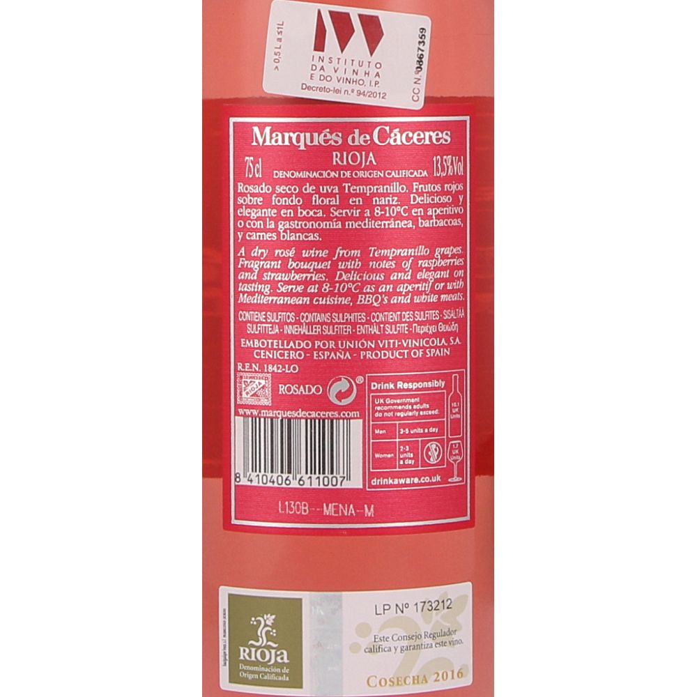  - Vinho Marqués de Cáceres Rosé 75cl (2)