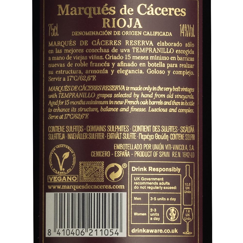  - Marqués de Caceres Reserva Red Wine 75cl (2)