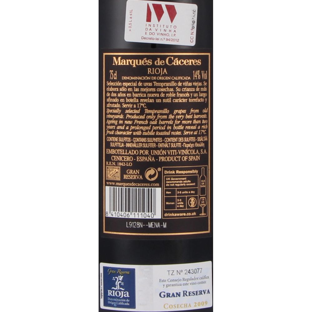  - Marqués de Caceres Red Wine 75cl (2)