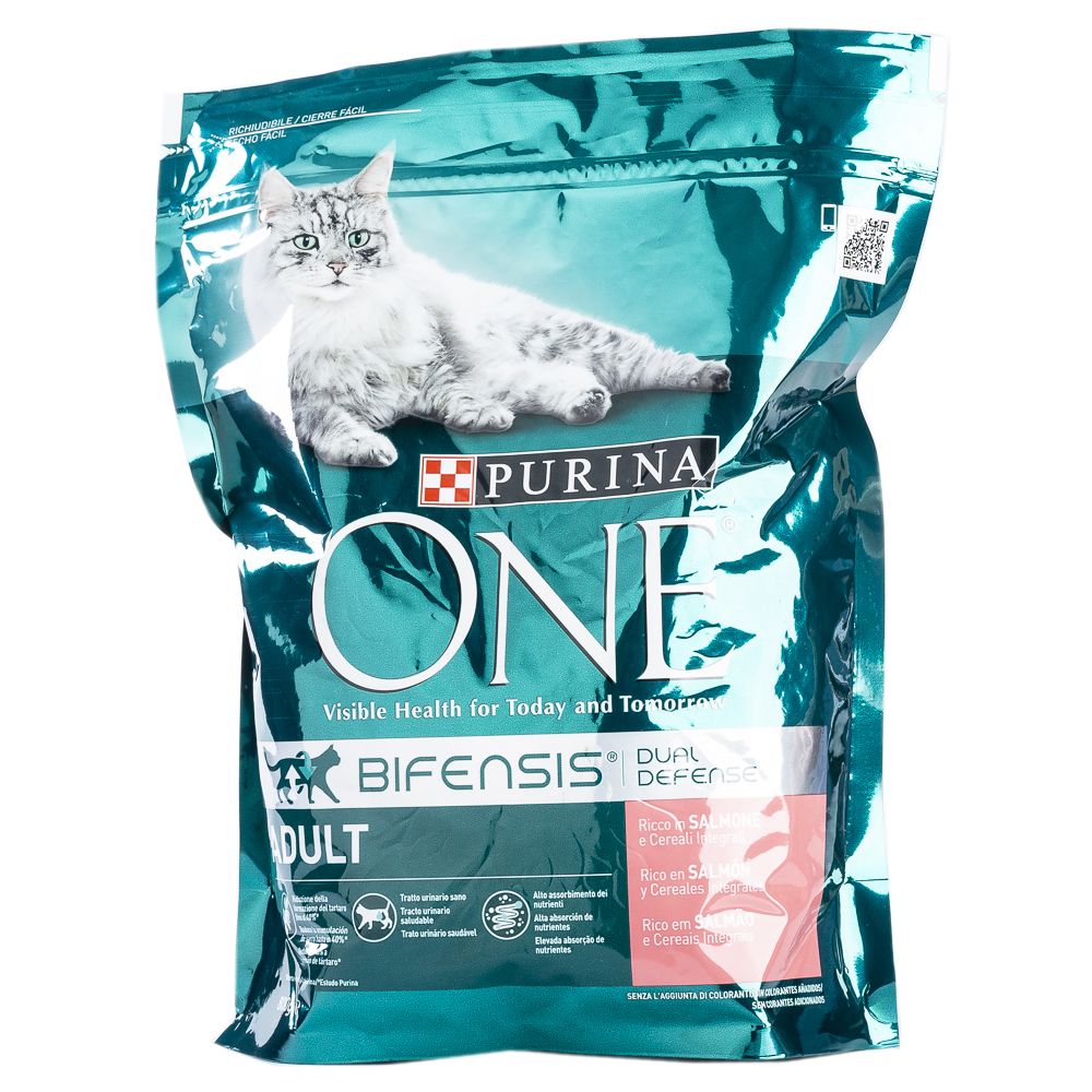  - Purina One Adult Cat Rice & Salmon Dry Cat Food 800 g (1)