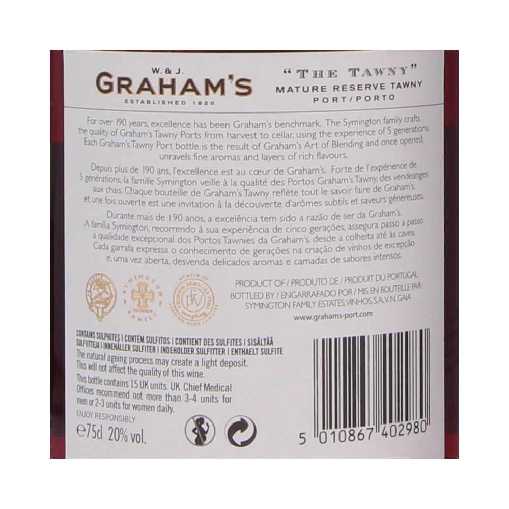  - Graham`s The Tawny Port Wine 75cl (2)