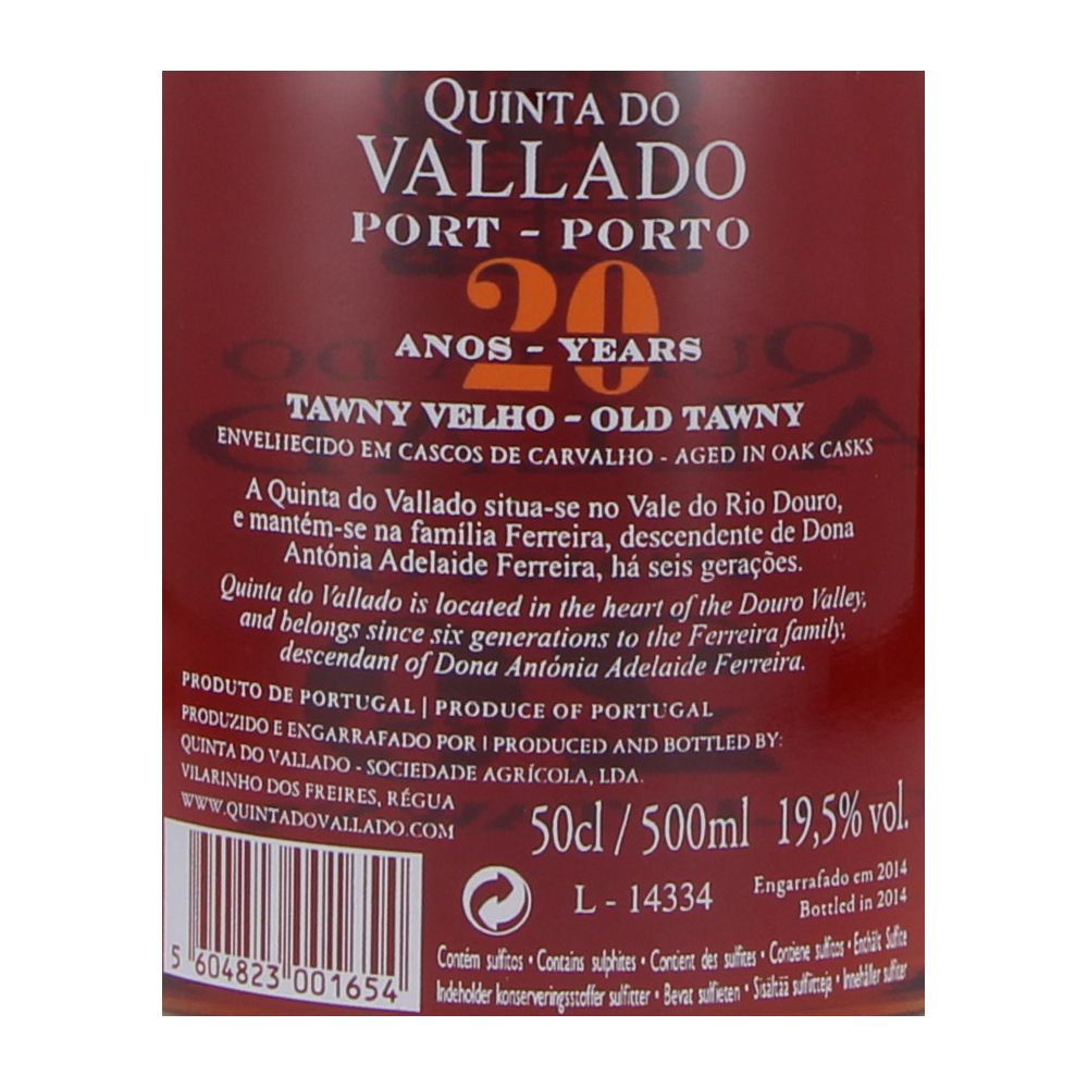  - Quinta do Vallado Tawny Port Wine 20 Years Old 50cl (2)