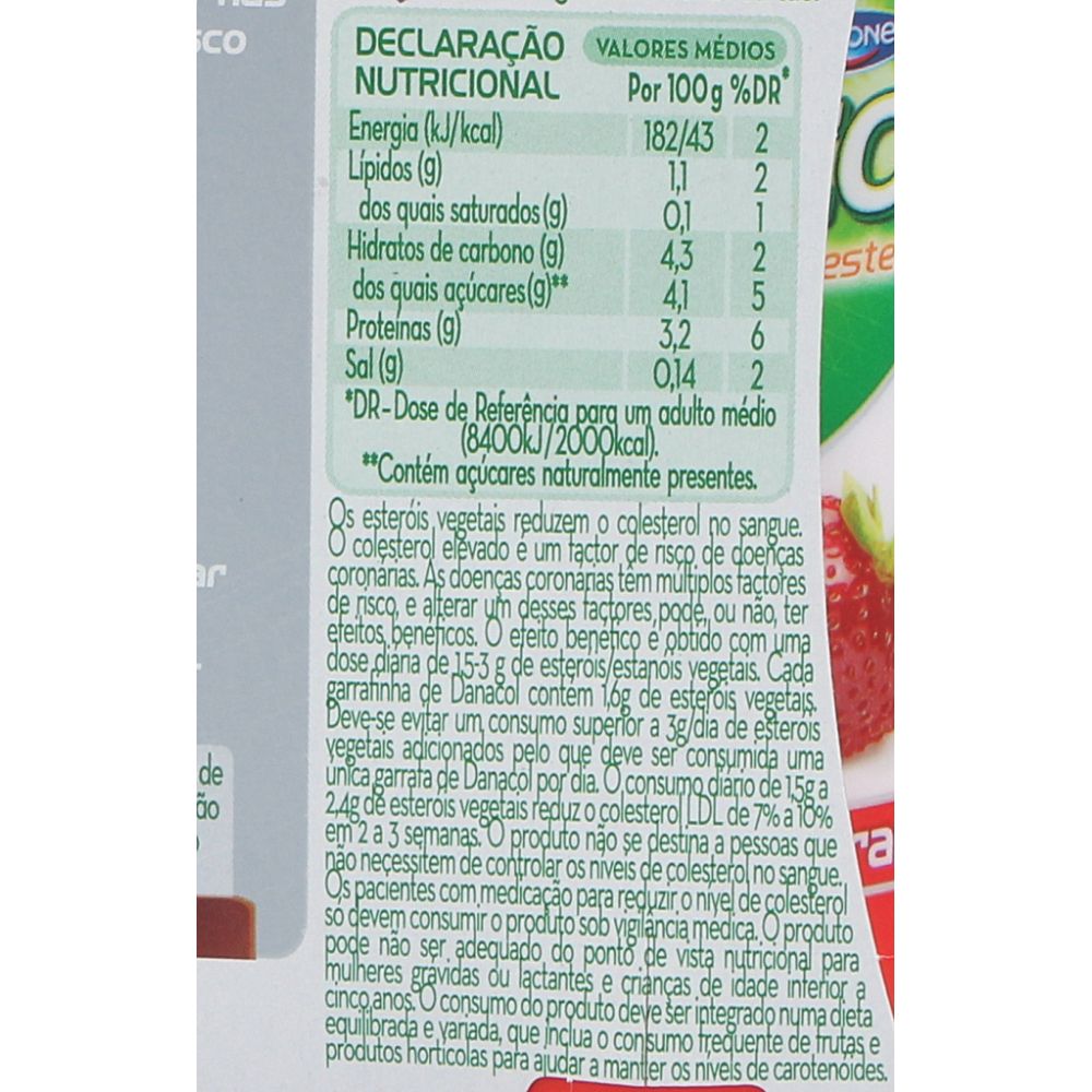  - Danacol Strawberry Yogurt Drink 6 x 100g (2)