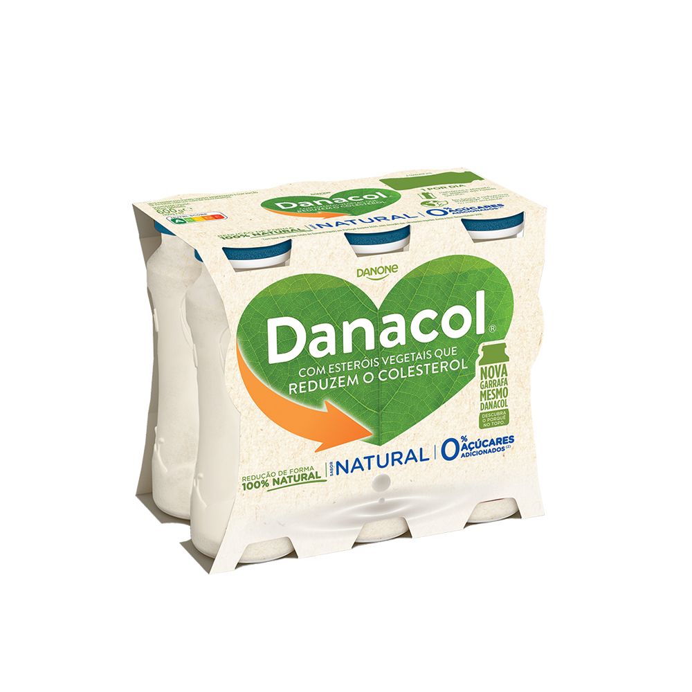  - Iogurte Líquido Danacol Natural 6 x 100g (1)
