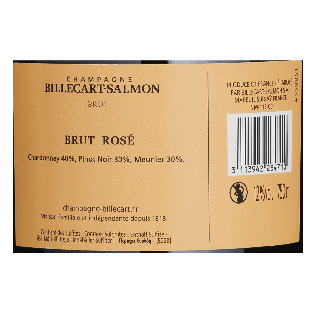  - Billecart - Salmon Brut Rosé Champagne 75cl (2)