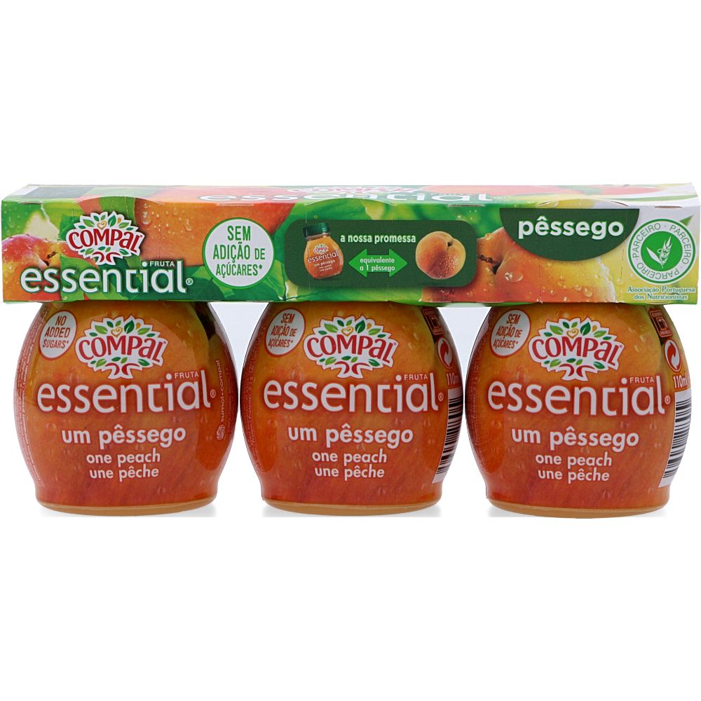  - Compal Essencial Peach Fruit Puree 3 x 110 mL (1)
