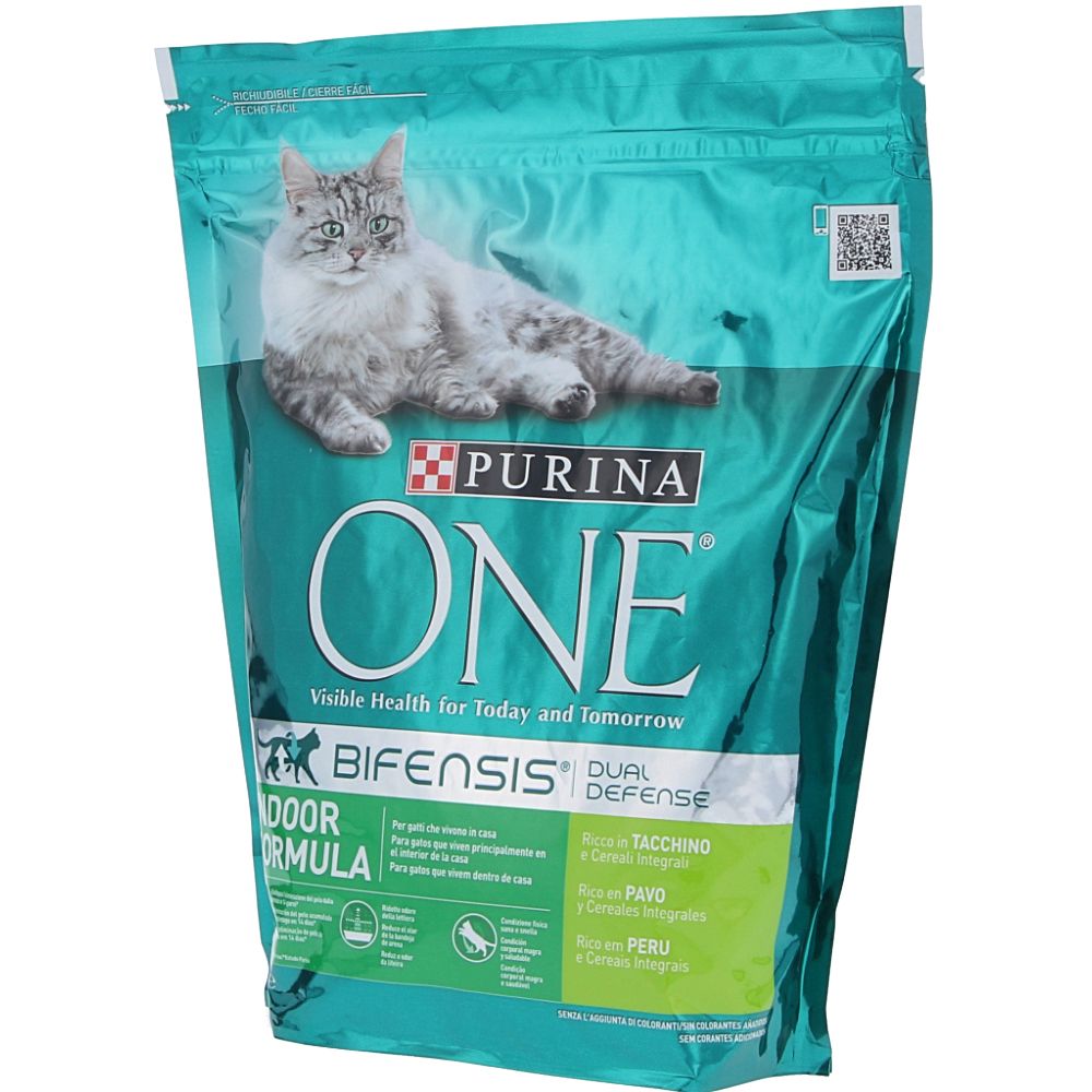  - Purina One Indoor Cat Turkey / Rice Dry Cat Food Bag 800 g (1)