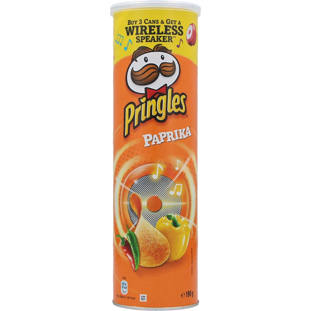  - Batatas Fritas Pringles Paprika 190g (1)