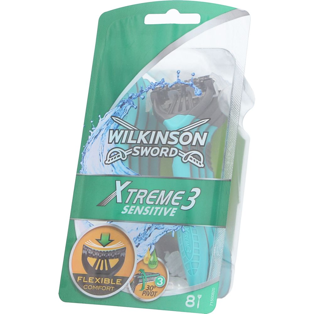  - Wilkinson Sword Xtreme 3 Sensitive Disposable Razors 8 pc (1)