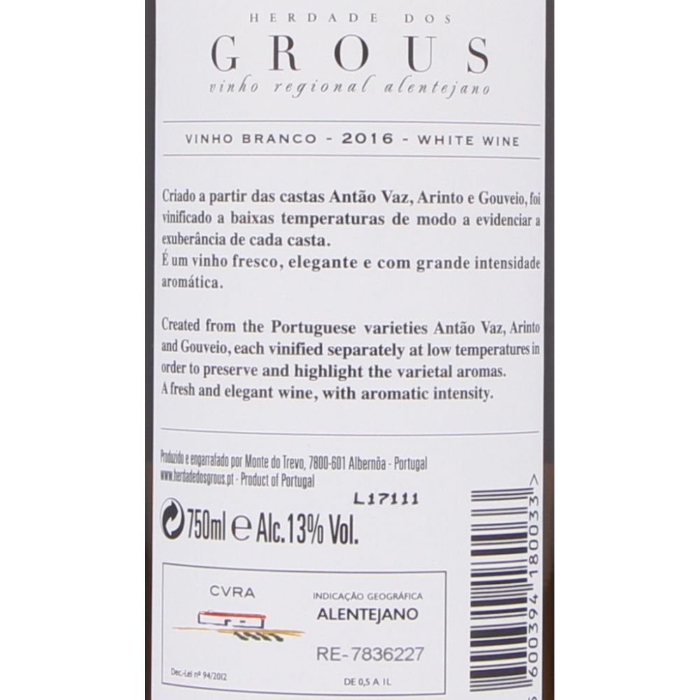  - Herdade dos Grous White Wine 75cl (3)