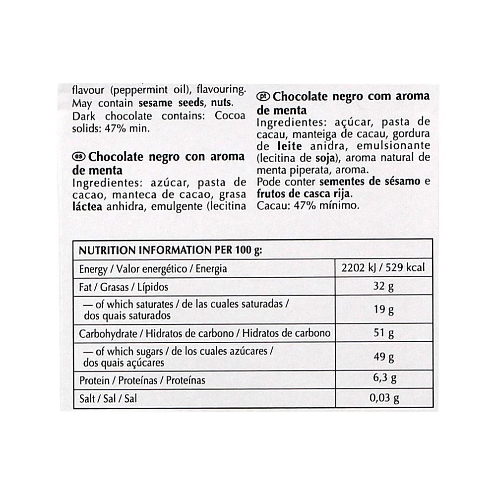  - Chocolate Lindt Excell Menta Tablete 100g (3)