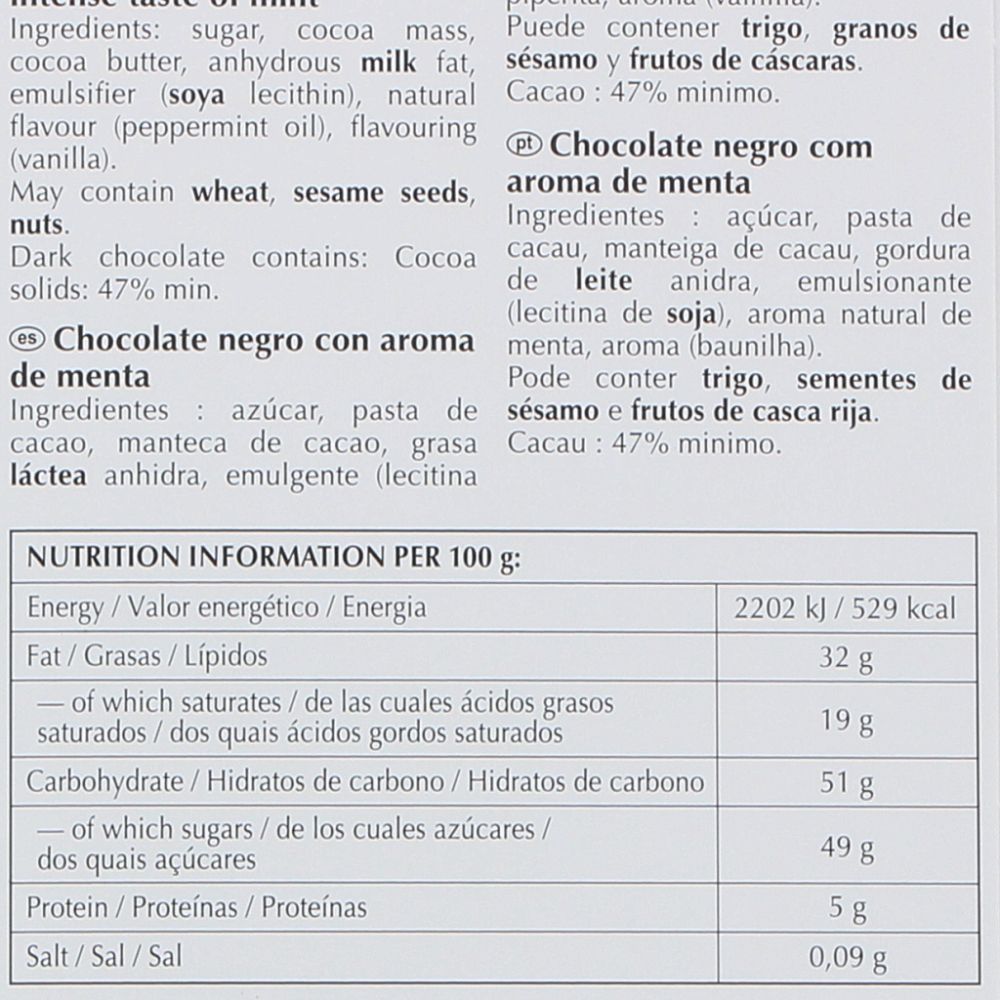  - Chocolate Lindt Excell Menta Tablete 100g (4)