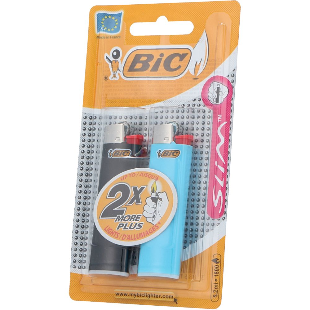 Bic Child Resistant J23 Slim Opaque Lighter pc - Products - Supermercado  Apolónia