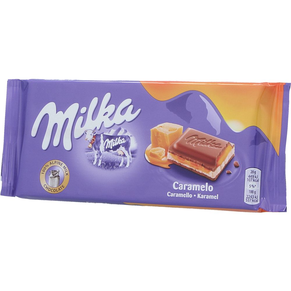  - Milka Caramel Filled Chocolate 100g (1)
