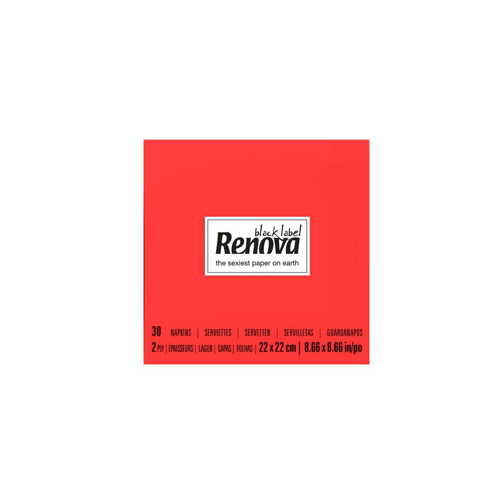  - Renova Red Napkins 22 x 22 cm pc (1)