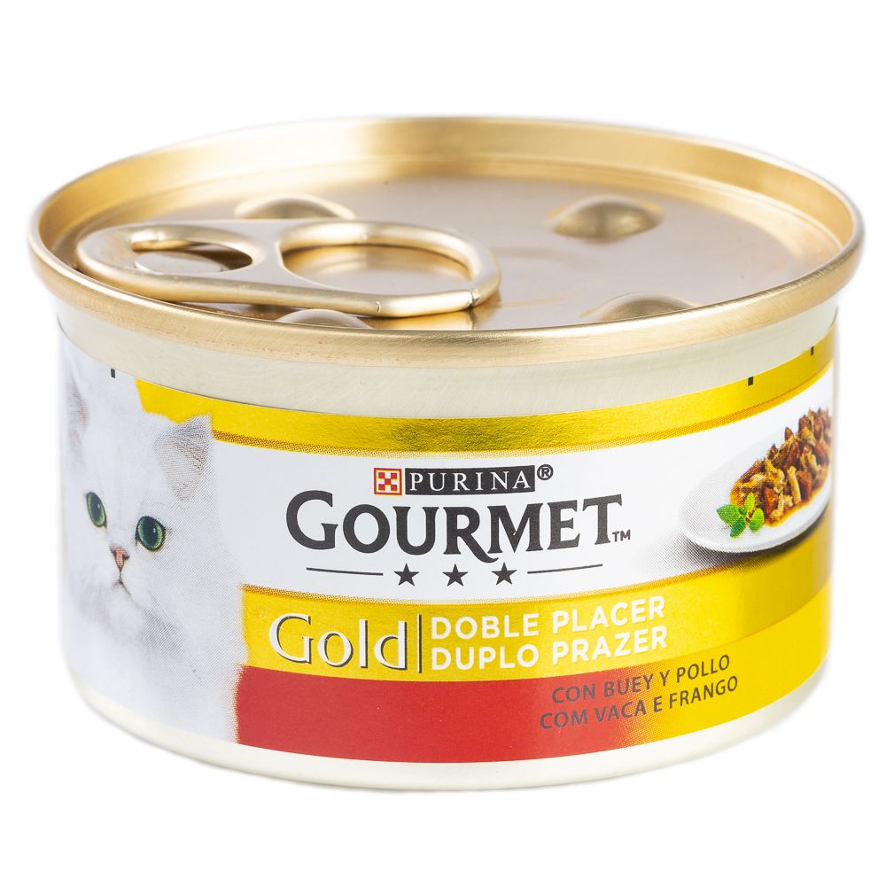  - Gourmet Gold Duo Vaca & Frango 85 g (1)