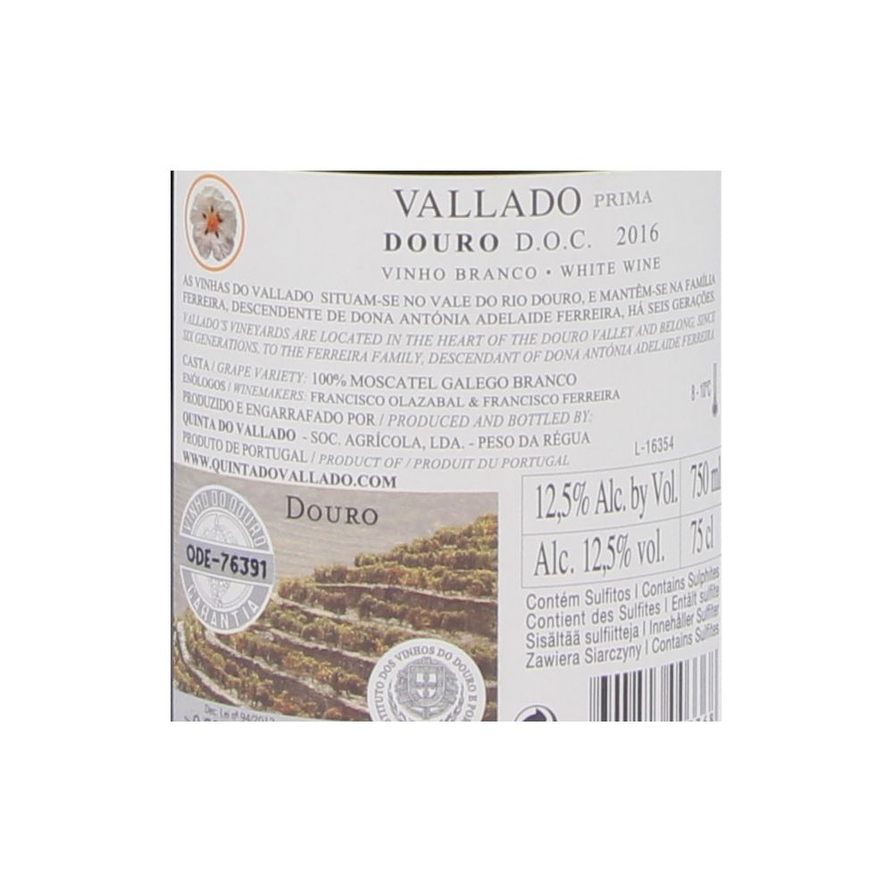  - Vinho Quinta do Vallado Prima Branco 75cl (2)