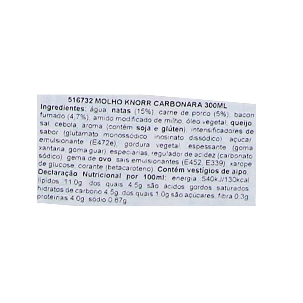  - Knorr Carbonara Sauce 300ml (3)