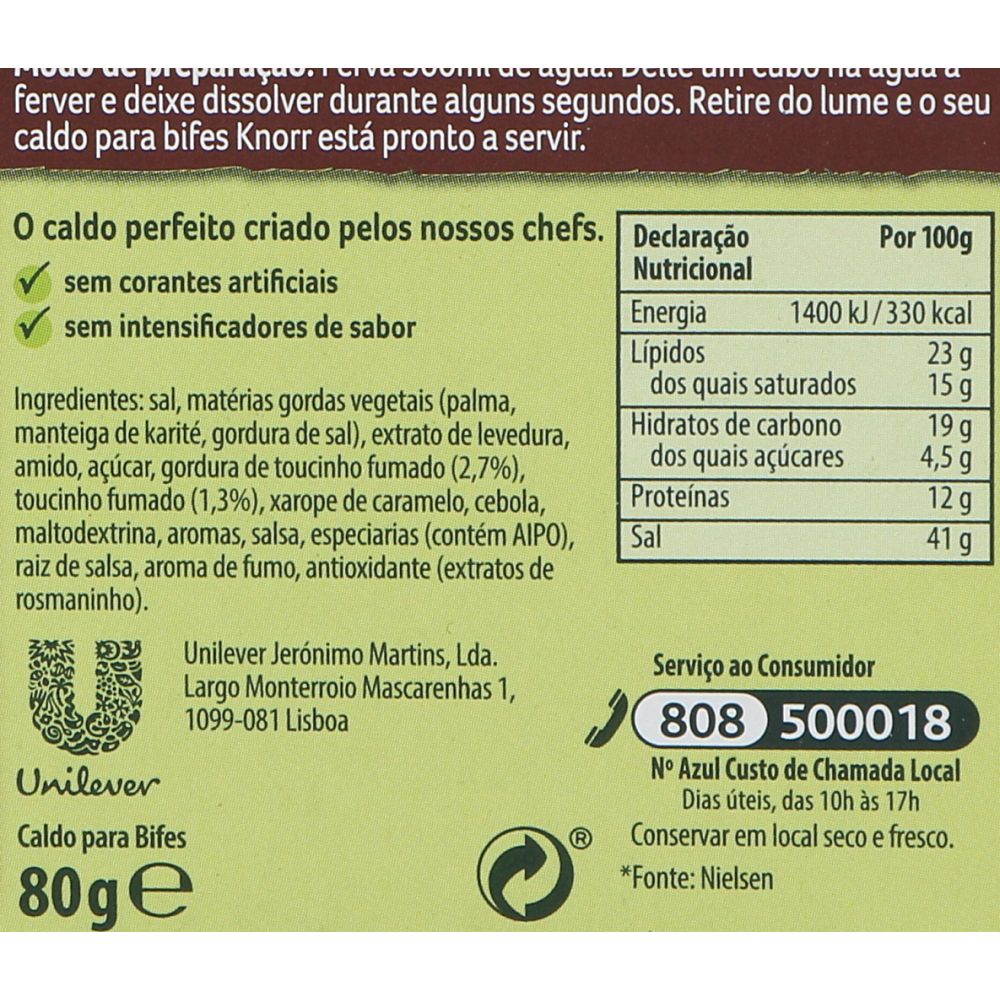  - Caldo Knorr p/ Bifes 8 un = 80 g (2)