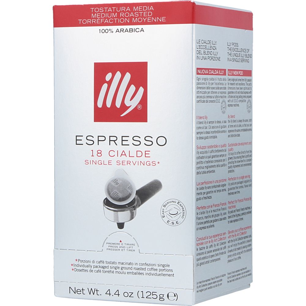  - Illy Espresso Medium Roast Coffee Pods 18un = 125g (1)